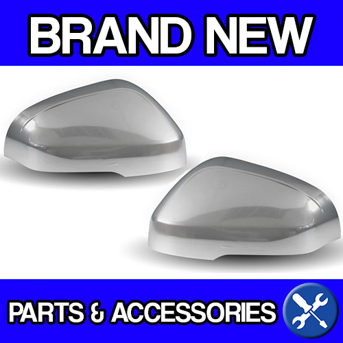 For Volvo S60 II V60 (11-) Matt Chrome Wing Door Mirror Back Cover Casings (Pair