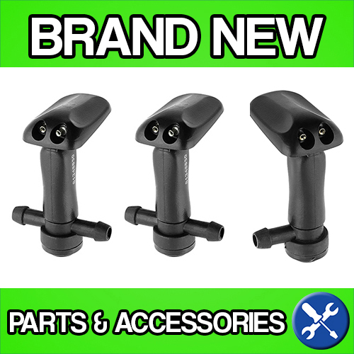 For Saab 9-3 SS (03-) Windscreen Washer Jet Nozzles (x3)